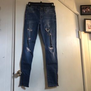 Kendall &Kylie High Waisted Dark Wash Skinny Jeans